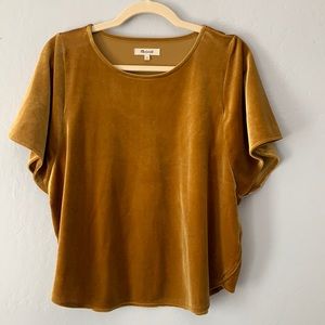 Madewell Velvet Top